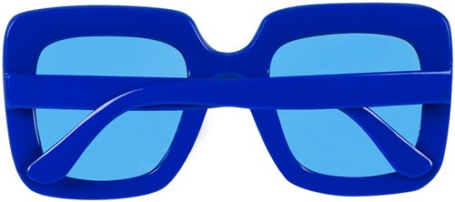 Bril Bling Bling Blauw (achterkant)