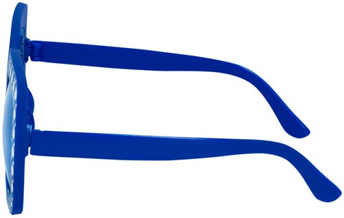 Bril Bling Bling Blauw (zijkant)