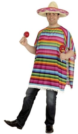 Mexicaanse Poncho Rainbow