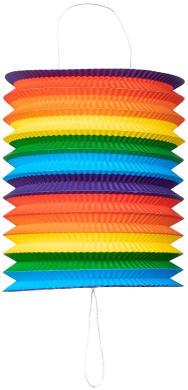Lampion Regenboog - 20cm