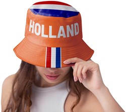 Bucket Hat Holland Rood-Wit-Blauw-Oranje
