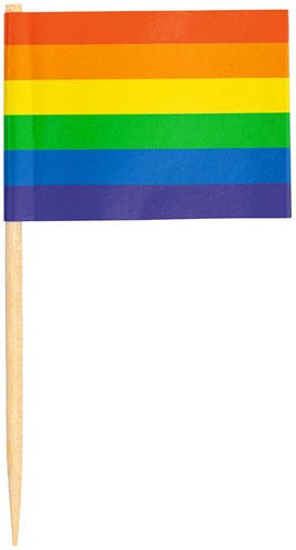 Cocktailprikkers Regenboog - 50st