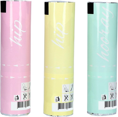 Confetti Kanonnen Hip Hooray Pastel 15cm - 3st