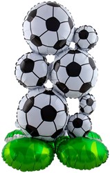 Staande Folieballon Voetballen (53x77cm)