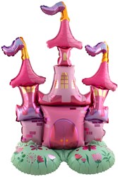 Staande Folieballon Prinsessen kasteel (65x90cm)