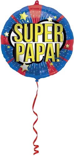 Folieballon 'Super Papa!' (45cm)