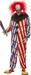 Halloweenkostuum Creepy Clown Rood-Blauw