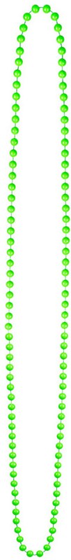 Disco Eighties Halskettingen Multi 4st. (groen)