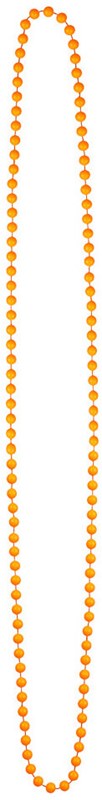 Disco Eighties Halskettingen Multi 4st. (oranje)