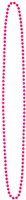 Disco Eighties Halskettingen Multi 4st. (pink)