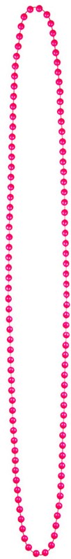 Disco Eighties Halskettingen Multi 4st. (pink)
