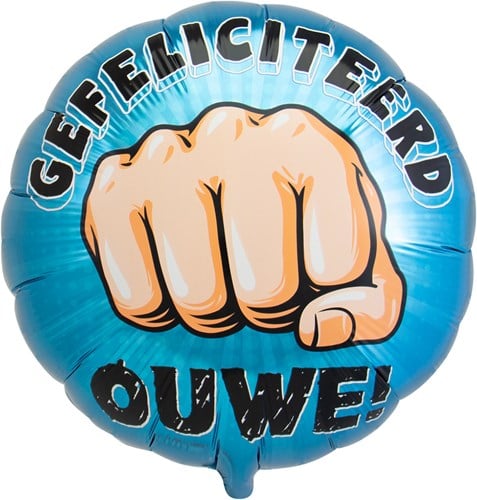 Folieballon Gefeliciteer Ouwe (45cm)
