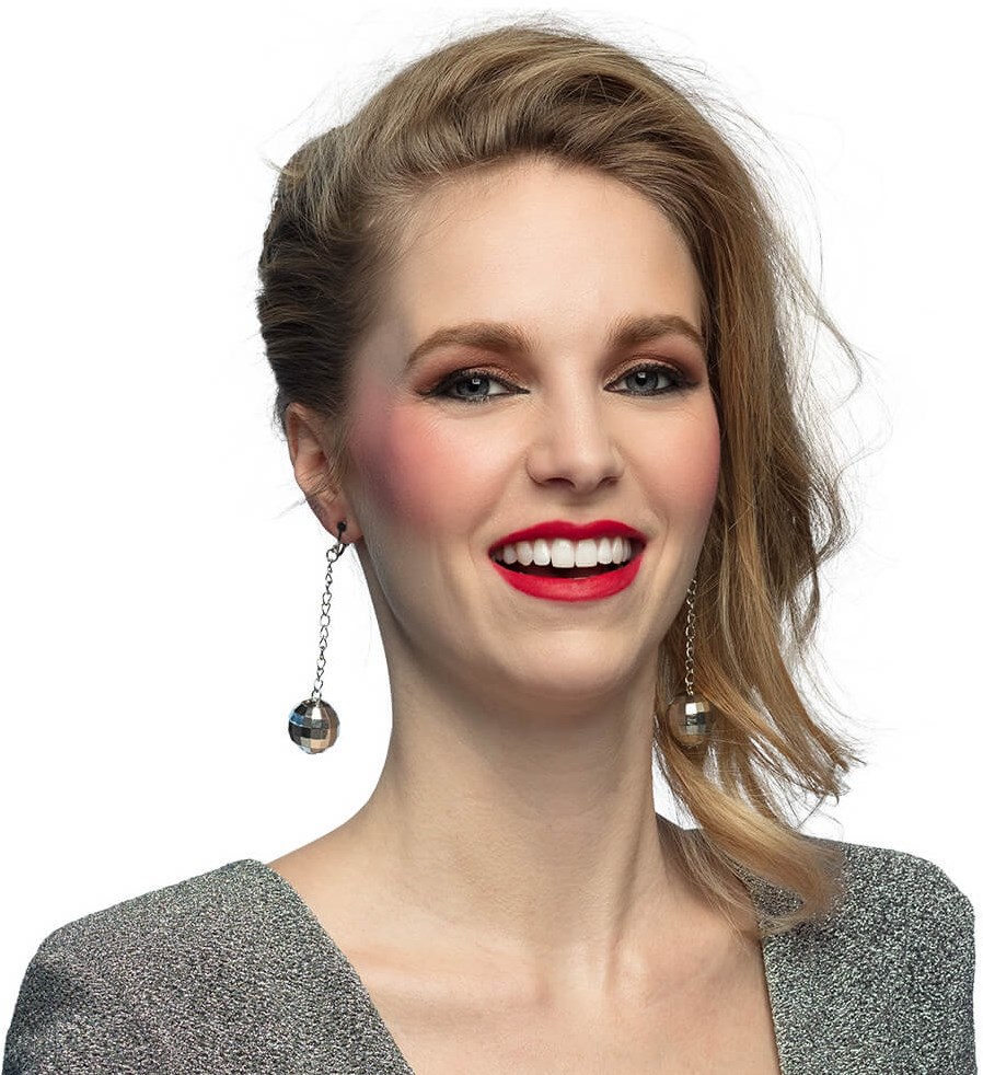 Disco bal oorbellen | Glanzende retro accessoires