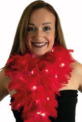 Boa Rood met Licht (50gr. - 180cm)