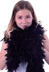 Zwarte Boa Luxe 150 gram (180cm)