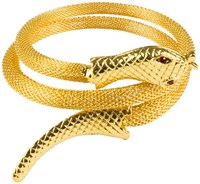 Flexibele Gouden Slangen Armband (detail)