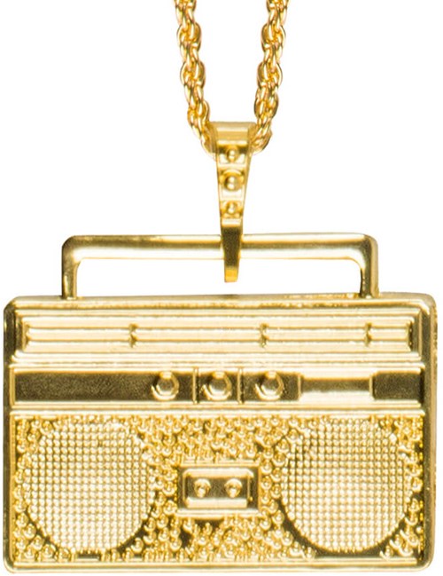 Gouden Ketting Ghettoblaster (detail)