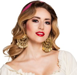 Zigeuner Oorbellen Luxe met Muntjes