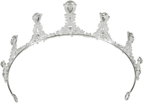 Tiara Royal Zilver Caroline (achterkant)