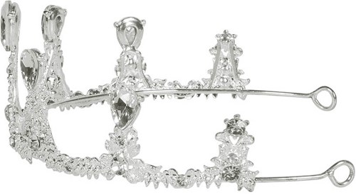 Tiara Royal Zilver Caroline (zijkant)