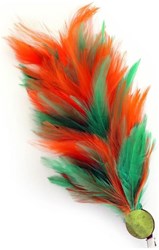 Verenpluim Oranje-Groen Buigbaar - 30cm