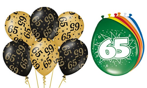 65 Jaar Ballonnen