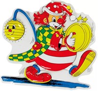 Wanddeco Clown Bekkens (50x59cm)