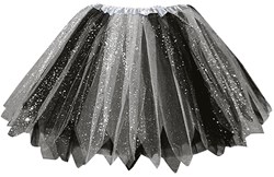 Glitter Tule Rokje Zwart/Wit