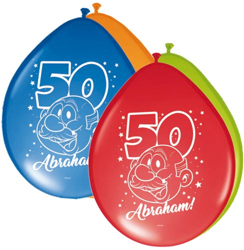 Ballonnen Abraham Regenboog (8st.)