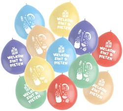 Sinterklaas Ballonnen Welkom Sint & Pieten - 12st