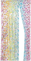 Deurgordijn Folie Regenboog Stippen - 2x1m