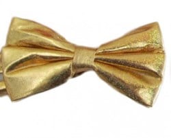 Strikje Satijn Luxe Goud