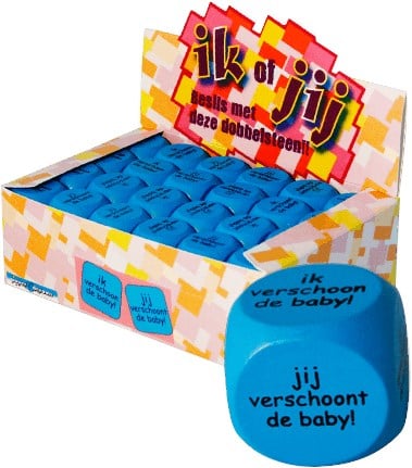 Dobbelsteen Ik verschoon Boy /