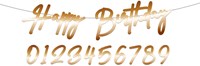 Letterslinger Happy Birthday Elegant True Blue (100cm)