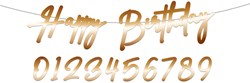 Letterslinger Happy Birthday Elegant True Blue (100cm)