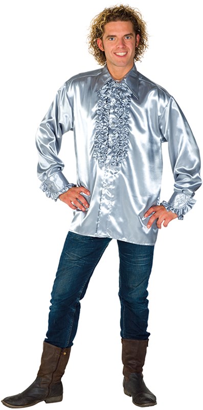 Rucheblouse Super Luxe Zilver