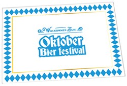 Placemats Oktober Bier Festival Papier 6st - 40x30cm