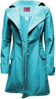 Damesjas Turquoise Luxe met Zilveren Piping