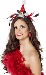 Diadeem Kerstmuts met Veren