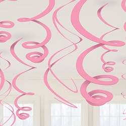 Hangdeco Swirl Roze 12st - 55cm
