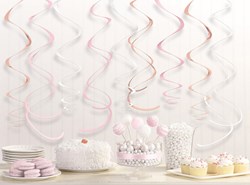 Hangdeco Swirl Roségoud/Roze (12st)