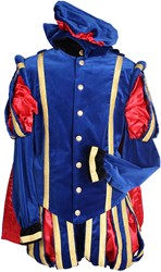 Pietenpak Malaga Fluweel met Cape Blauw-Rood