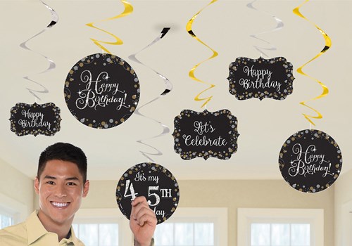 Hangdeco Happy Birthday Sparkling Celebrations +Stickers