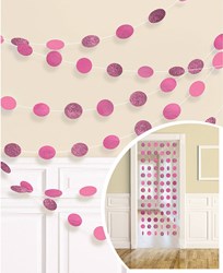 Dot Hangdecoratie Pink (6st)