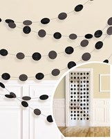Dot Hangdecoratie Zwart (6st)