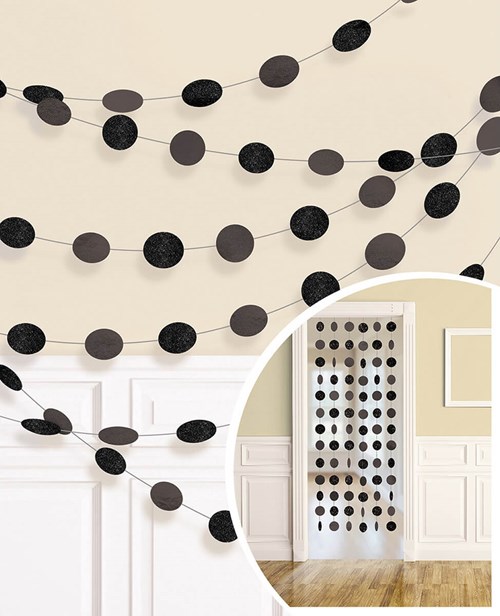 Dot Hangdecoratie Zwart (6st)