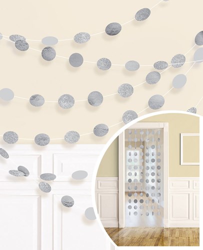 Dot Hangdecoratie Zilver (6st)