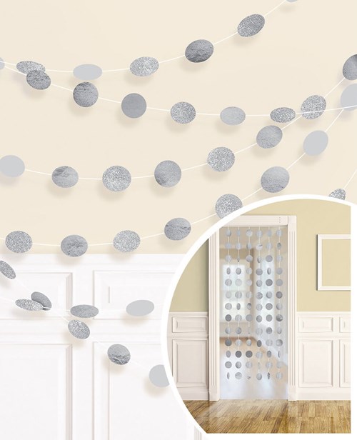 Dot Hangdecoratie Zilver (6st)