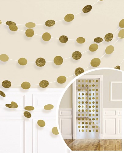 Dot Hangdecoratie Goud (6st)