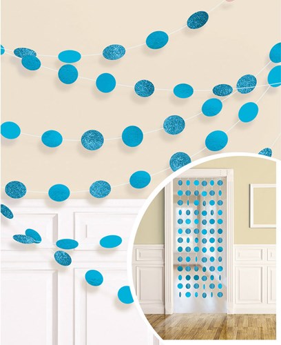 Dot Hangdecoratie Turquoise (6st)